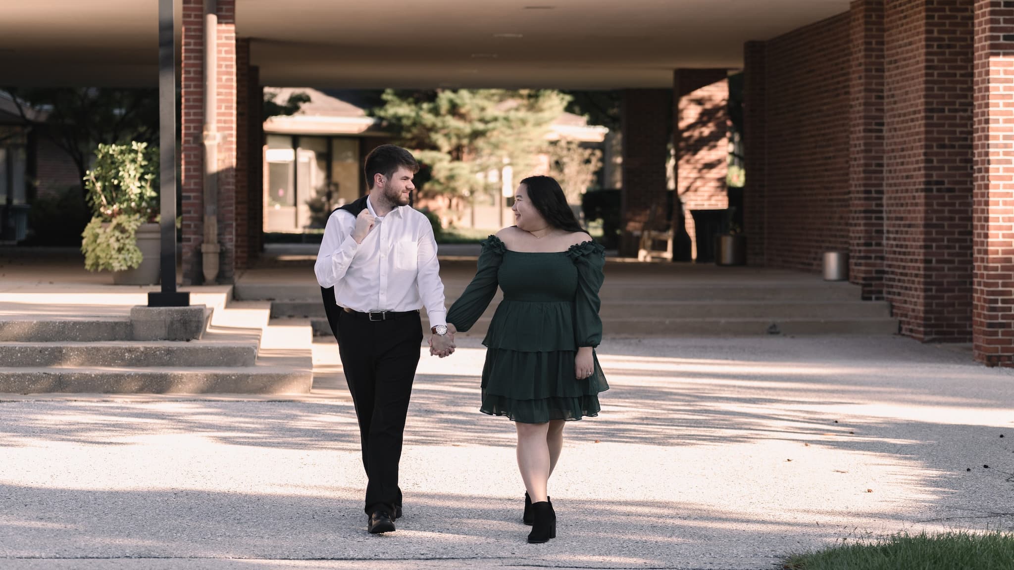 Yina & Norman | Engagement Session at Stevenson University in Owings Mills, MD
