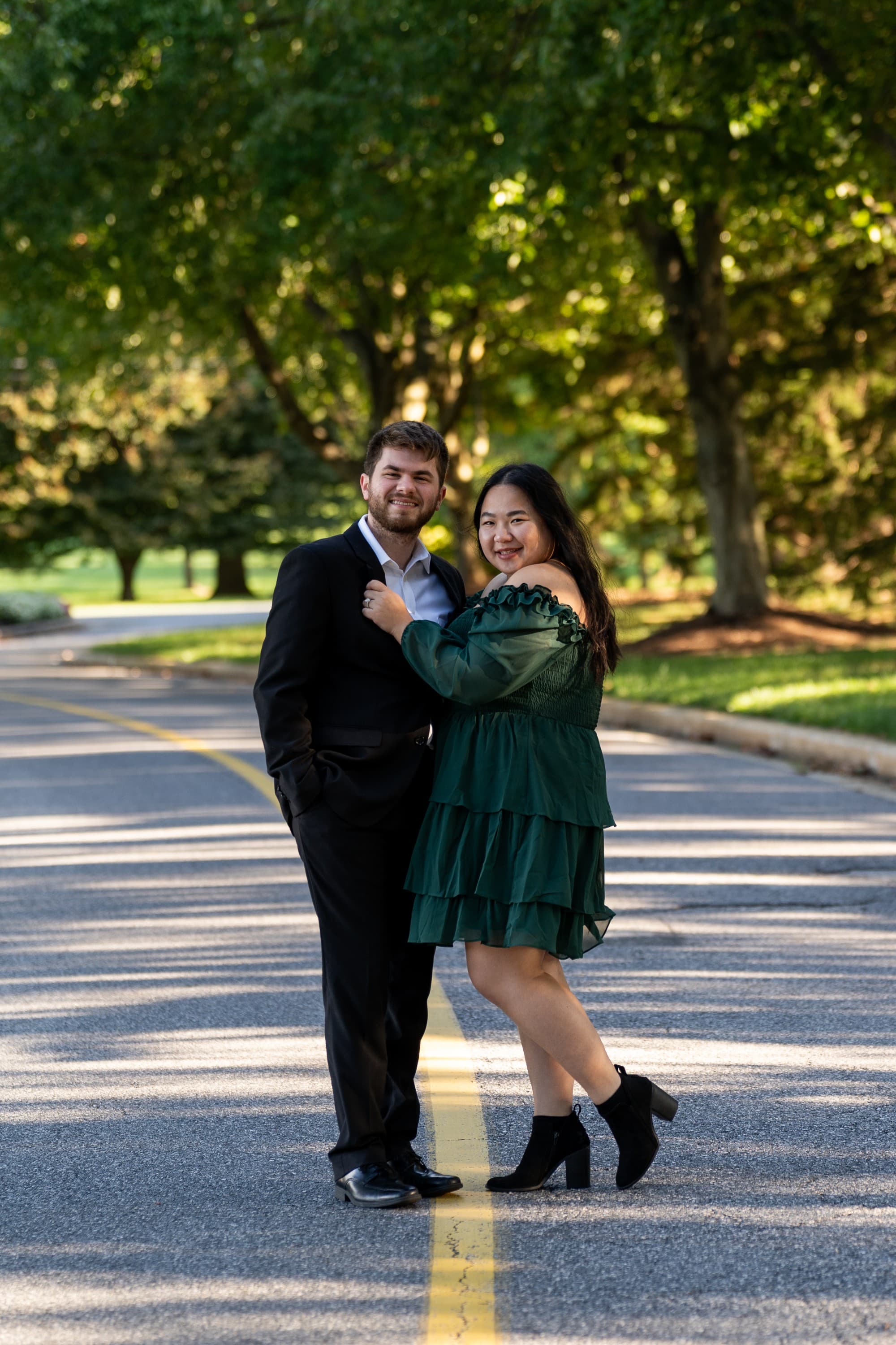 Yina & Norman | Engagement Session at Stevenson University in Owings Mills, MD